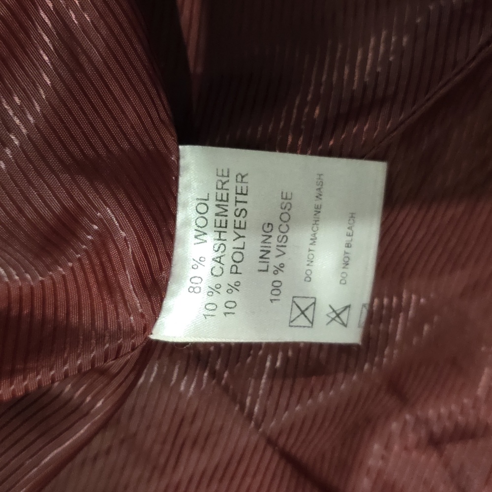Vintage Burgundy Trench Coat - Picture 11 of 11